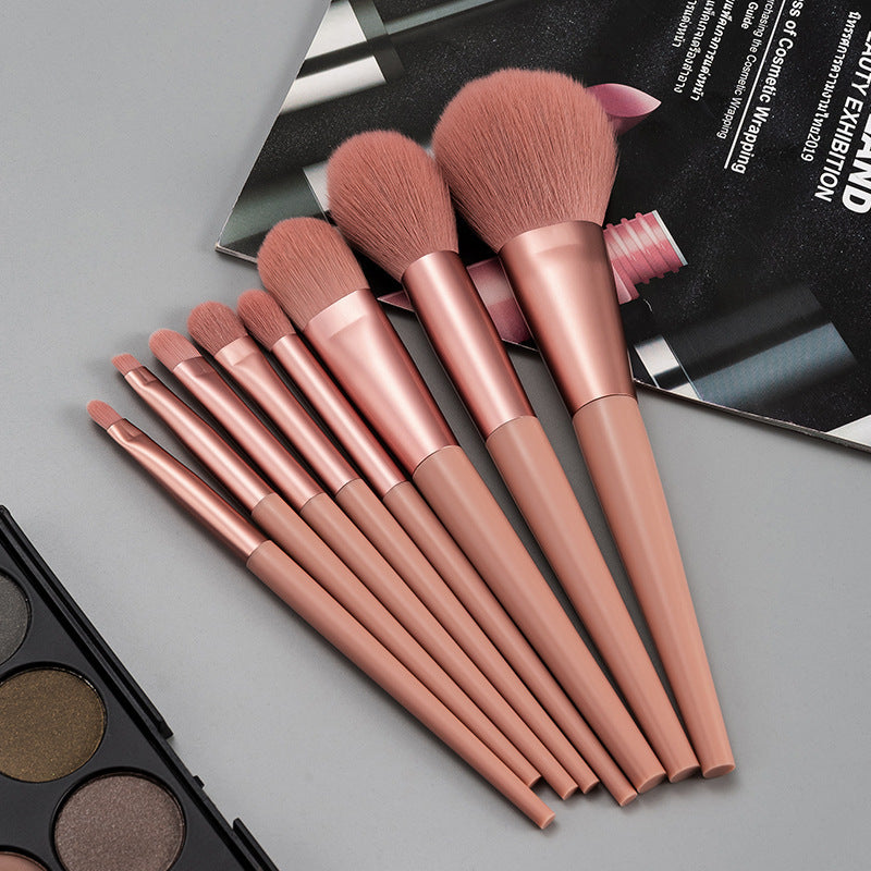 8pcs Pink Makeup brush set
