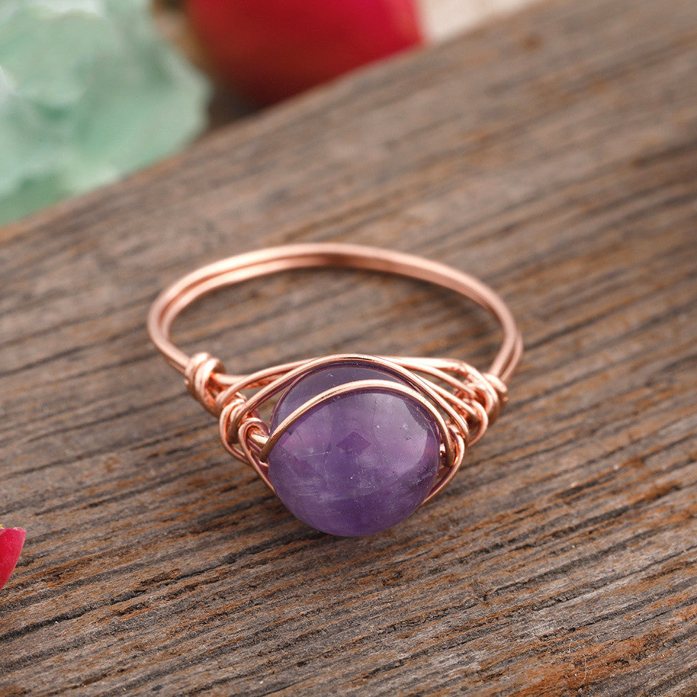 Crystal rings (one size)