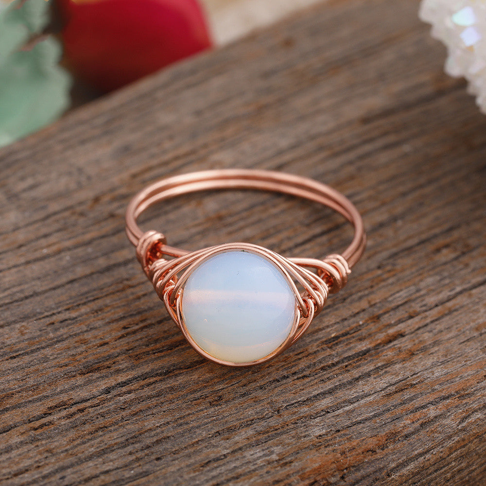 Crystal rings (one size)