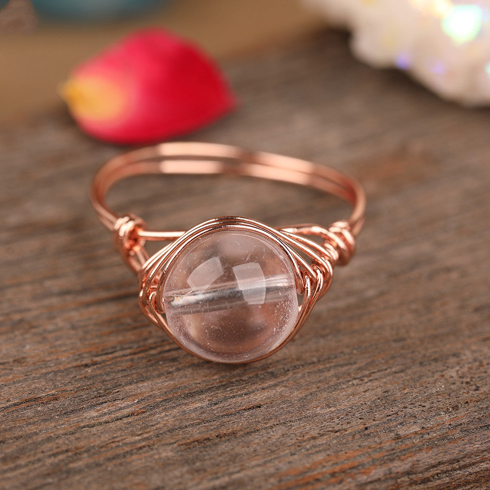 Crystal rings (one size)