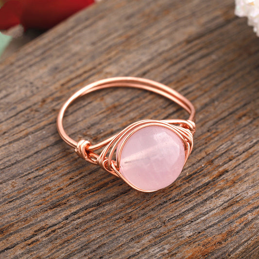 Crystal rings (one size)