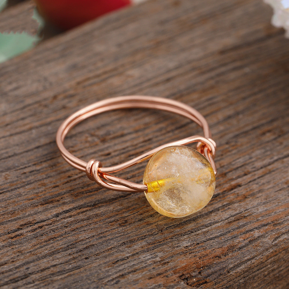 Crystal rings (one size)