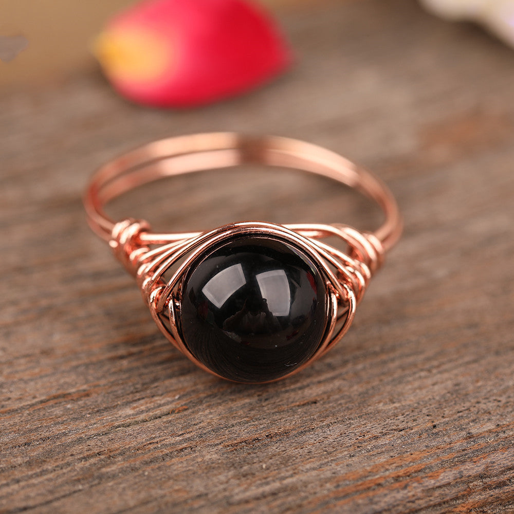 Crystal rings (one size)