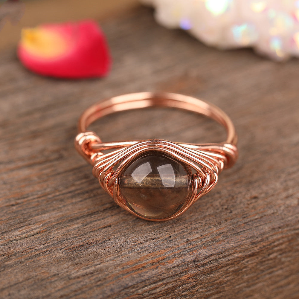 Crystal rings (one size)